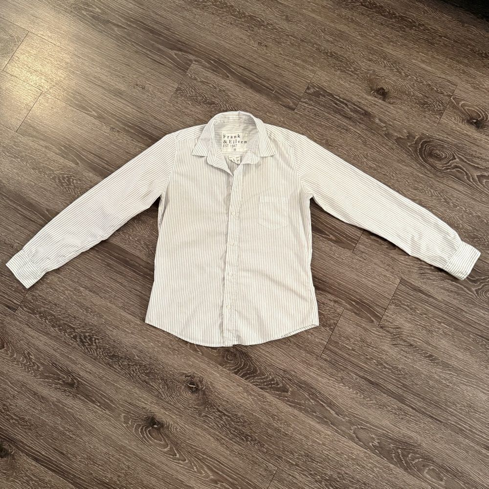 Frank & Eileen Barry Striped Button Up